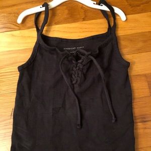 american eagle black tank